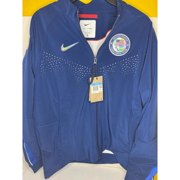 $400 Nike Women’s Medium Paris 2024 Team Issued USA Paralympic Podium Jacket - Picture 1 of 9